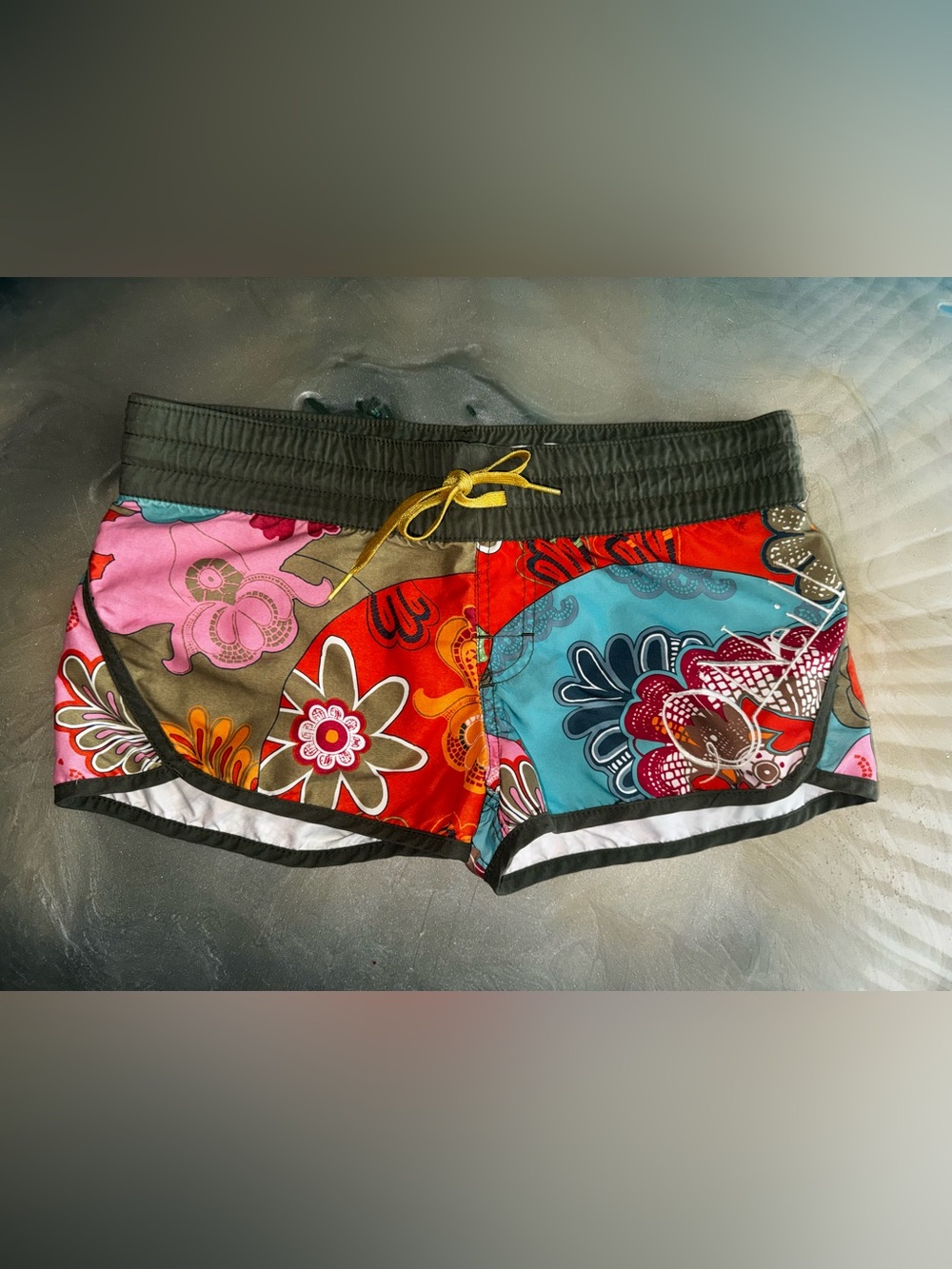 O’Neill Board Shorts with Gold Drawstring
